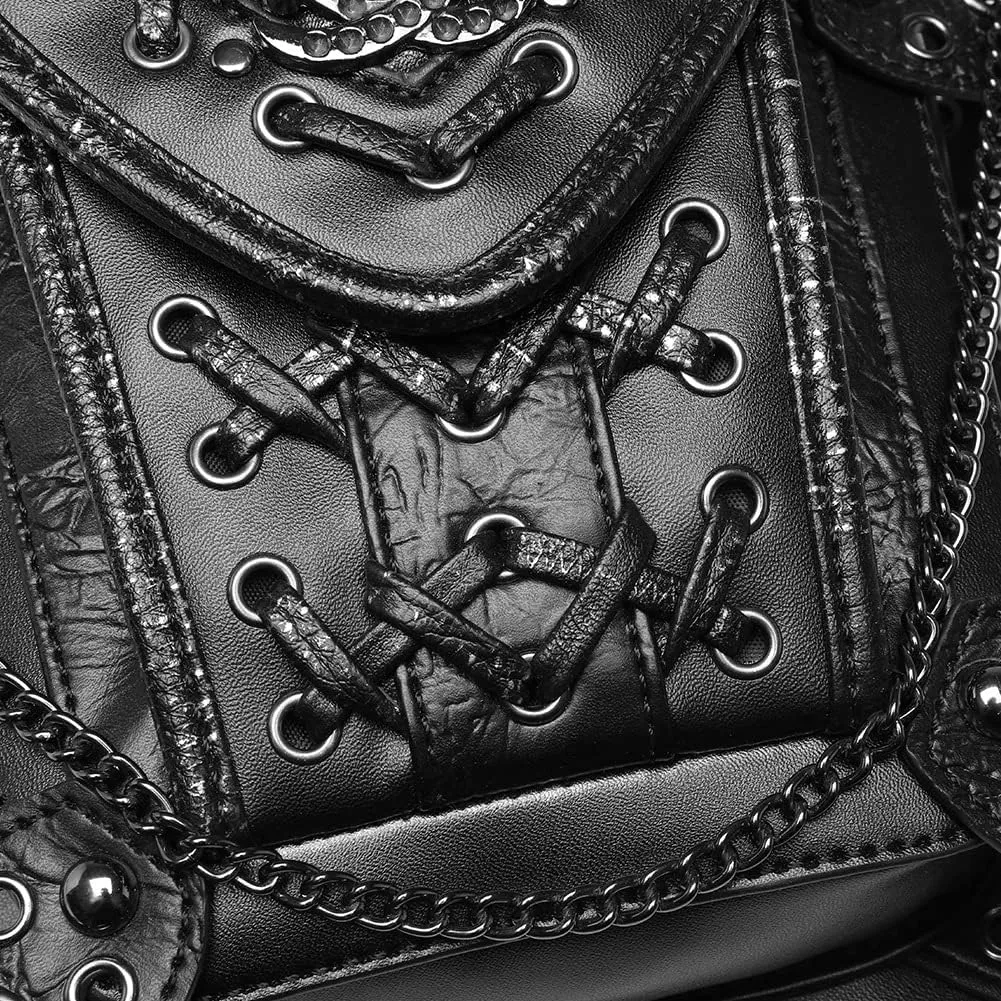 Waist Bag Fanny Pack Motorcycle Drop Leg Bag Thigh Hip Pouch Messenger Leather Crossbody Shoulder Purse Wallet Pocket