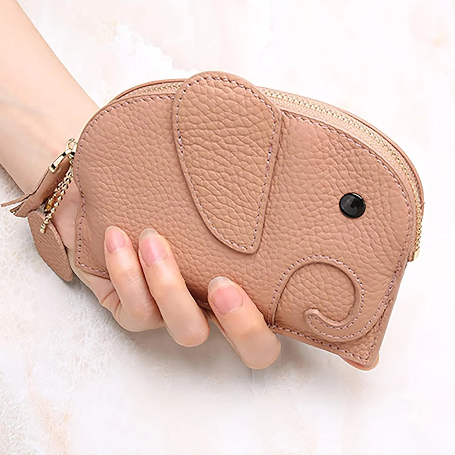 Wallet for Women Clutch RFID Blocking Leather Wristlet Purse Large Capacity Credit Card Holder with Grip Hand Strap Compact Wallet
