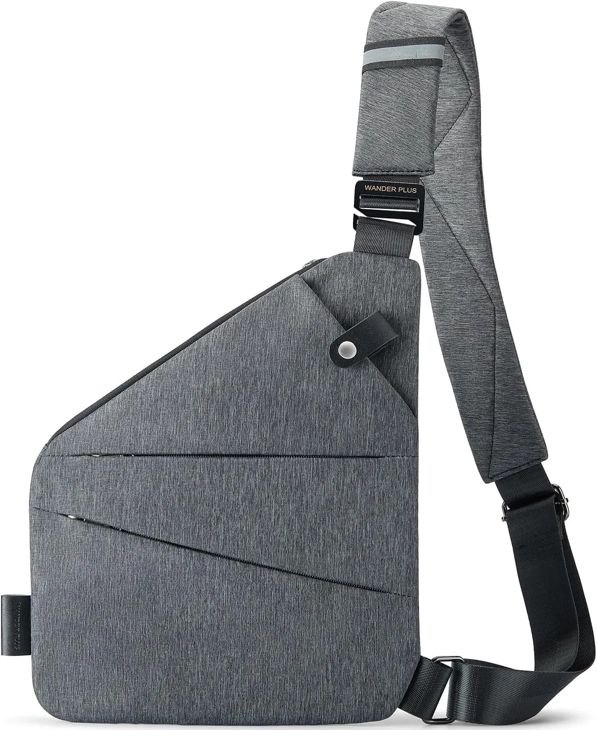 WANDER PLUS® Anti Theft Crossbody Travel Bag for Women Men, Multi-Pocket Crossbody Bag, Slim Sling Bag with Adjustable Strap