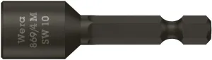 Wera 05060225001 869/4 M Nutsetters, magnetic, 8 x 65 mm