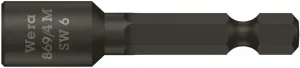 Wera 05060421001 869/4 M Nutsetters, magnetic, 6 x 50 mm