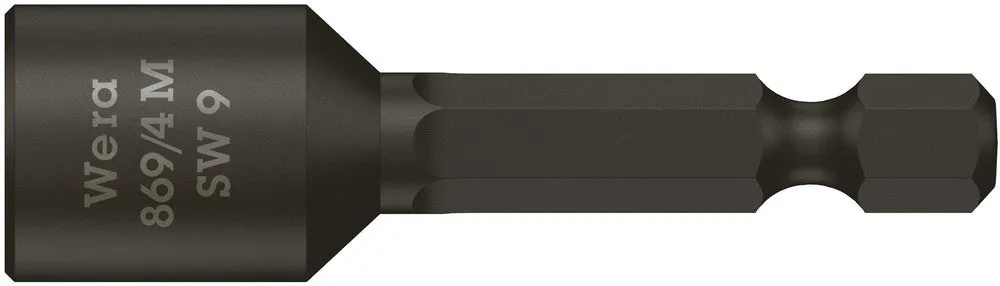 Wera 05060424001 869/4 M Nutsetters, magnetic, 9 x 50 mm