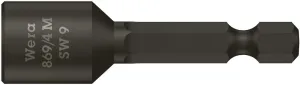 Wera 05060424001 869/4 M Nutsetters, magnetic, 9 x 50 mm