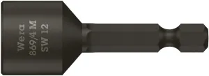 Wera 05060427001 869/4 M Nutsetters, magnetic, 12 x 50 mm