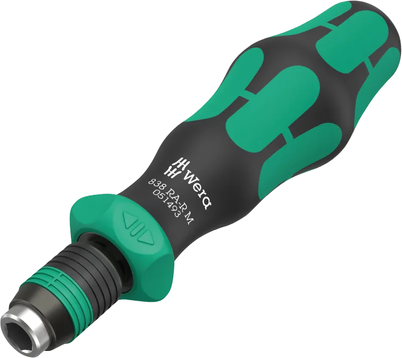 Wera 838 Ra M Ratcheting Screwdriver Handle, 05051493001