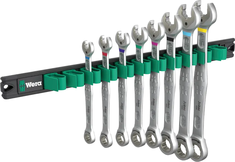 Wera 9632 Magnetic Rail, 6000 Joker Imperial 1, 8pc, 05020016001