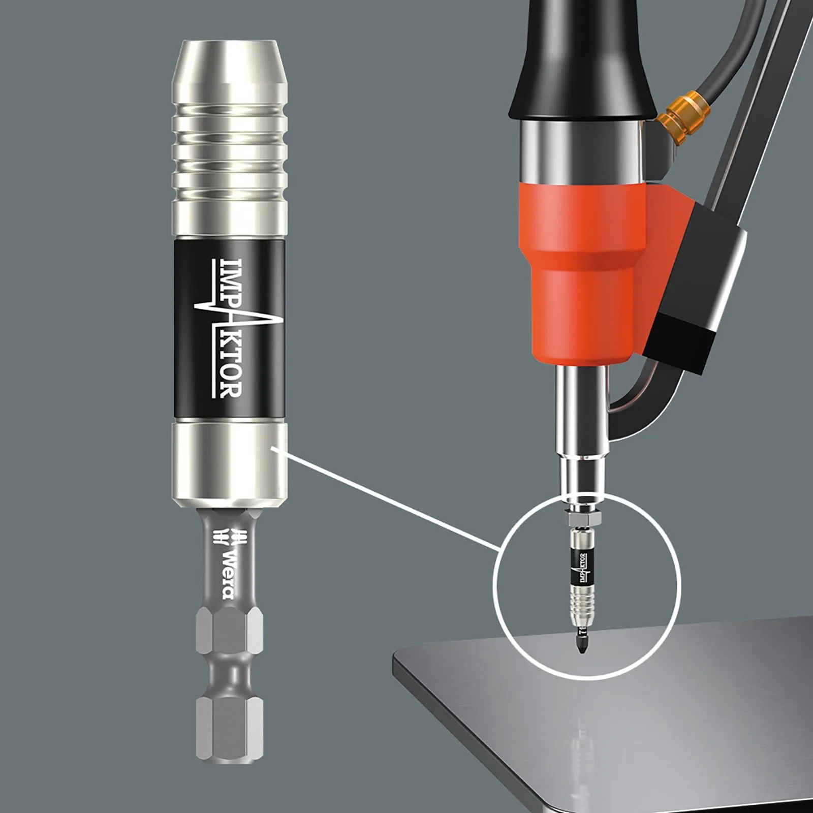Wera Impaktor Bit Box PZ2 x 15 Bits Plus 897/4 Impaktor Magnetic Bit Holder 1/4" Hex