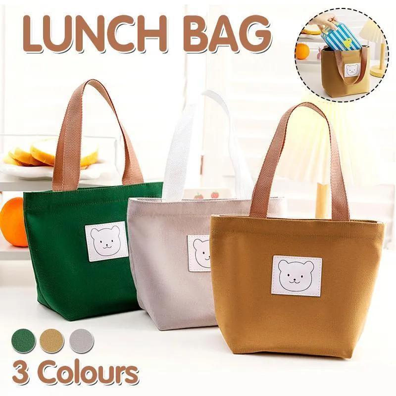 Women's Canvas Handbag 1PC 3Colours 18x10x19.5cm