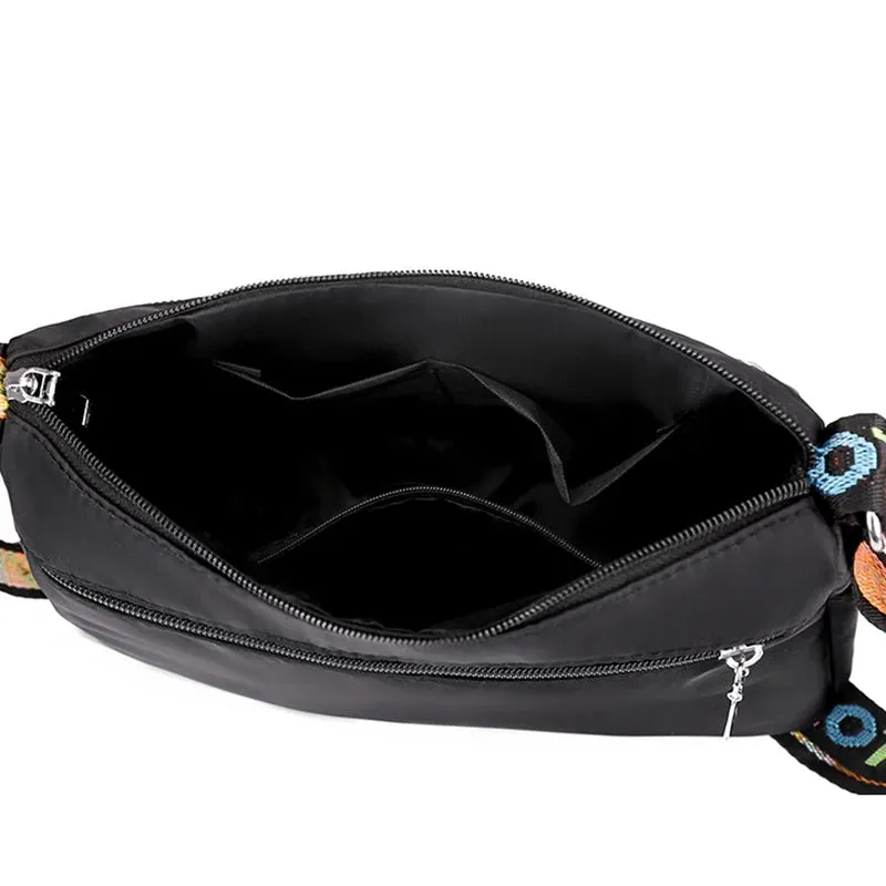 Women's Crossbody Bag Waterproof Nylon Oxford Shoulder Messenger Bags Casual Large Capacity Handbag Ladies Travel Shopping Tote