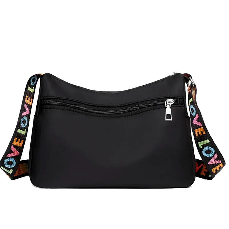 Women's Crossbody Bag Waterproof Nylon Oxford Shoulder Messenger Bags Casual Large Capacity Handbag Ladies Travel Shopping Tote