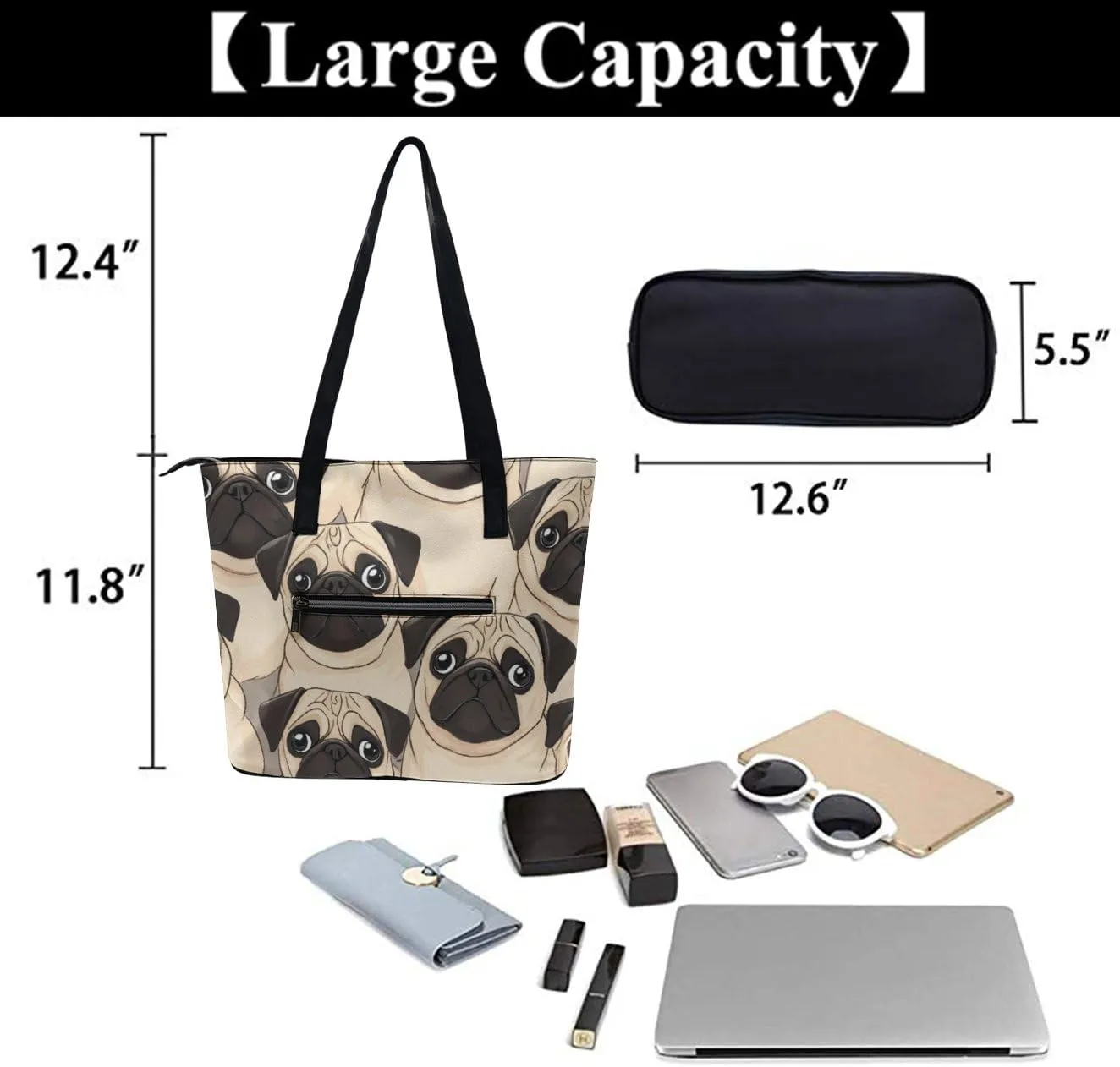 Women's Novelty Shoulder Bag, Lightweight Durable Handbag, Large Capacity Tote Bags for Laptop, Books