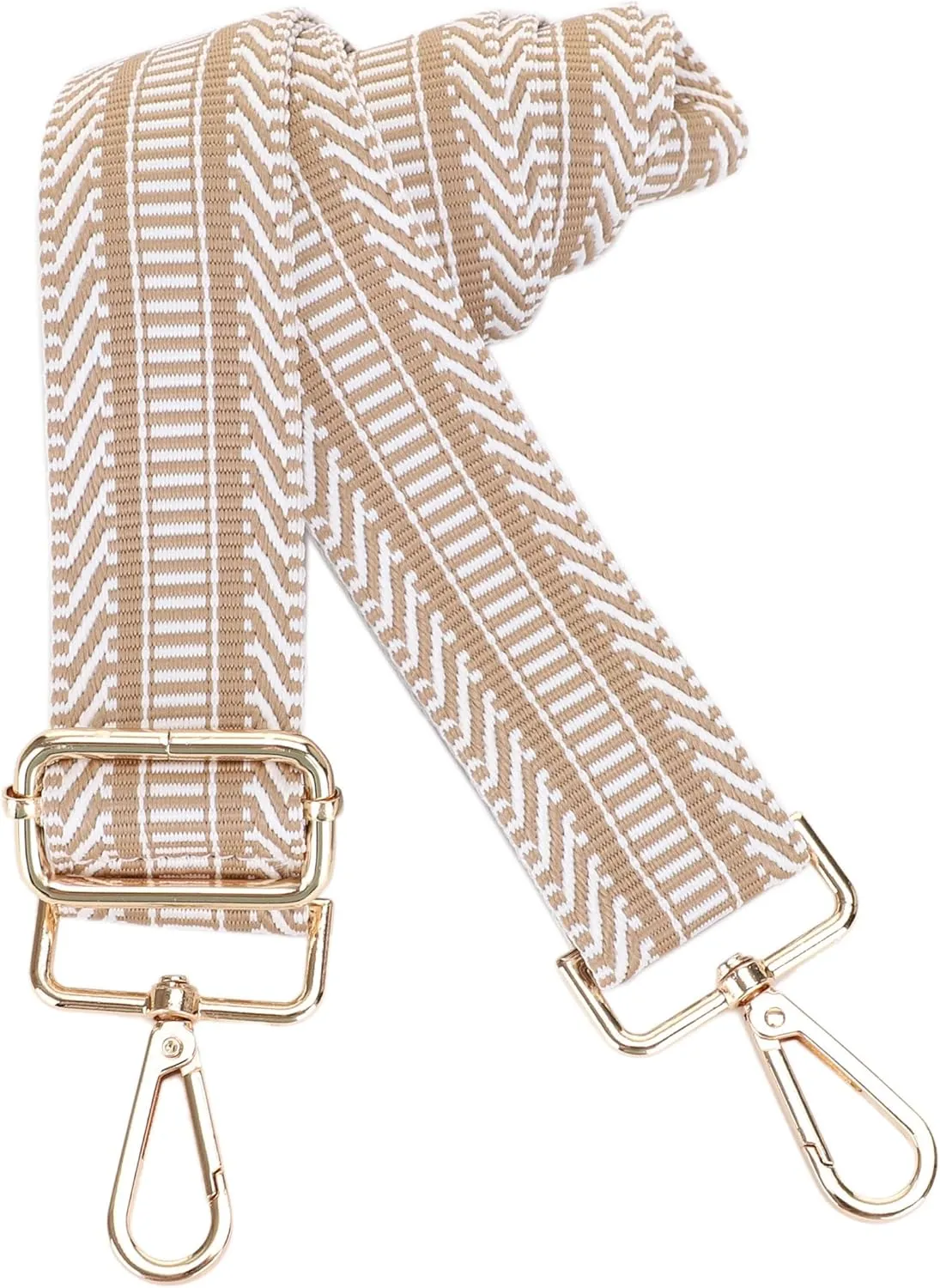 Women's Purse Strap Replacement Crossbody Handbag Shoulder Strap Adjustable, Embroidered Pattern_GOLD35