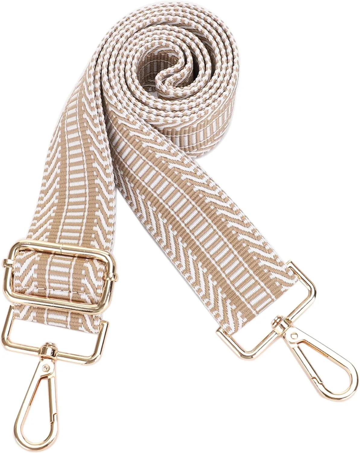 Women's Purse Strap Replacement Crossbody Handbag Shoulder Strap Adjustable, Embroidered Pattern_GOLD35