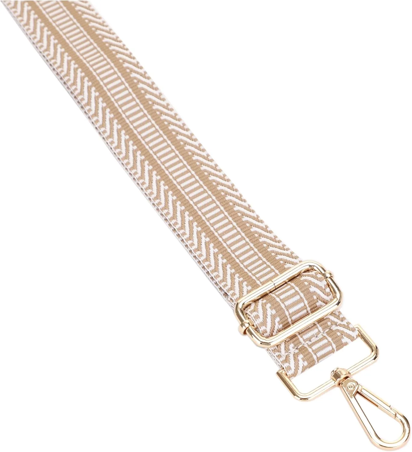 Women's Purse Strap Replacement Crossbody Handbag Shoulder Strap Adjustable, Embroidered Pattern_GOLD35