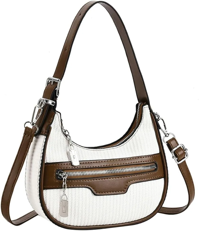 Womens Vegan Leather Top Handle Handbags Trendy Small Dumpling Crossbody Shoulder Purse Designer Tote Satchels