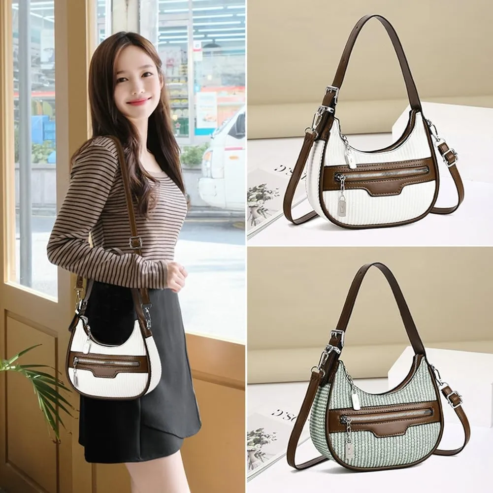 Womens Vegan Leather Top Handle Handbags Trendy Small Dumpling Crossbody Shoulder Purse Designer Tote Satchels