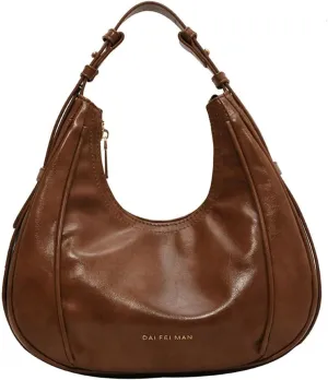 Womens Vintage Vegan Leather Crossbody Shoulder Bags Small Dumpling Tote Purse Ladies Top-Handle Handbags Satchels
