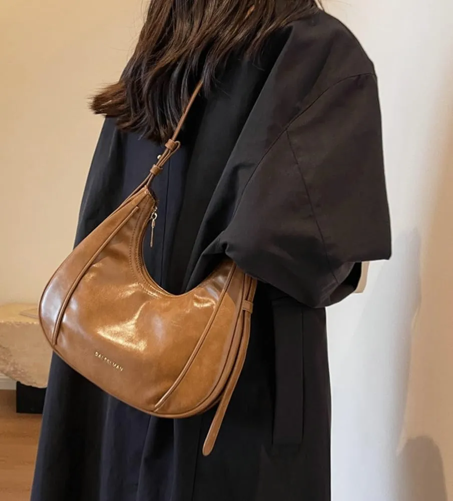 Womens Vintage Vegan Leather Crossbody Shoulder Bags Small Dumpling Tote Purse Ladies Top-Handle Handbags Satchels