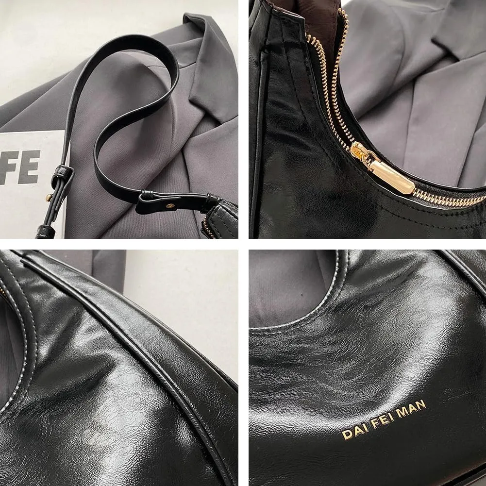 Womens Vintage Vegan Leather Crossbody Shoulder Bags Small Dumpling Tote Purse Ladies Top-Handle Handbags Satchels