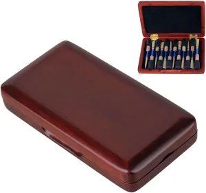 Wooden Oboe Reed Case Maroon Oboe Reed Box Holder for 12pcs Reeds Protector Against Moisture Oboe Reeds Storage​ Box