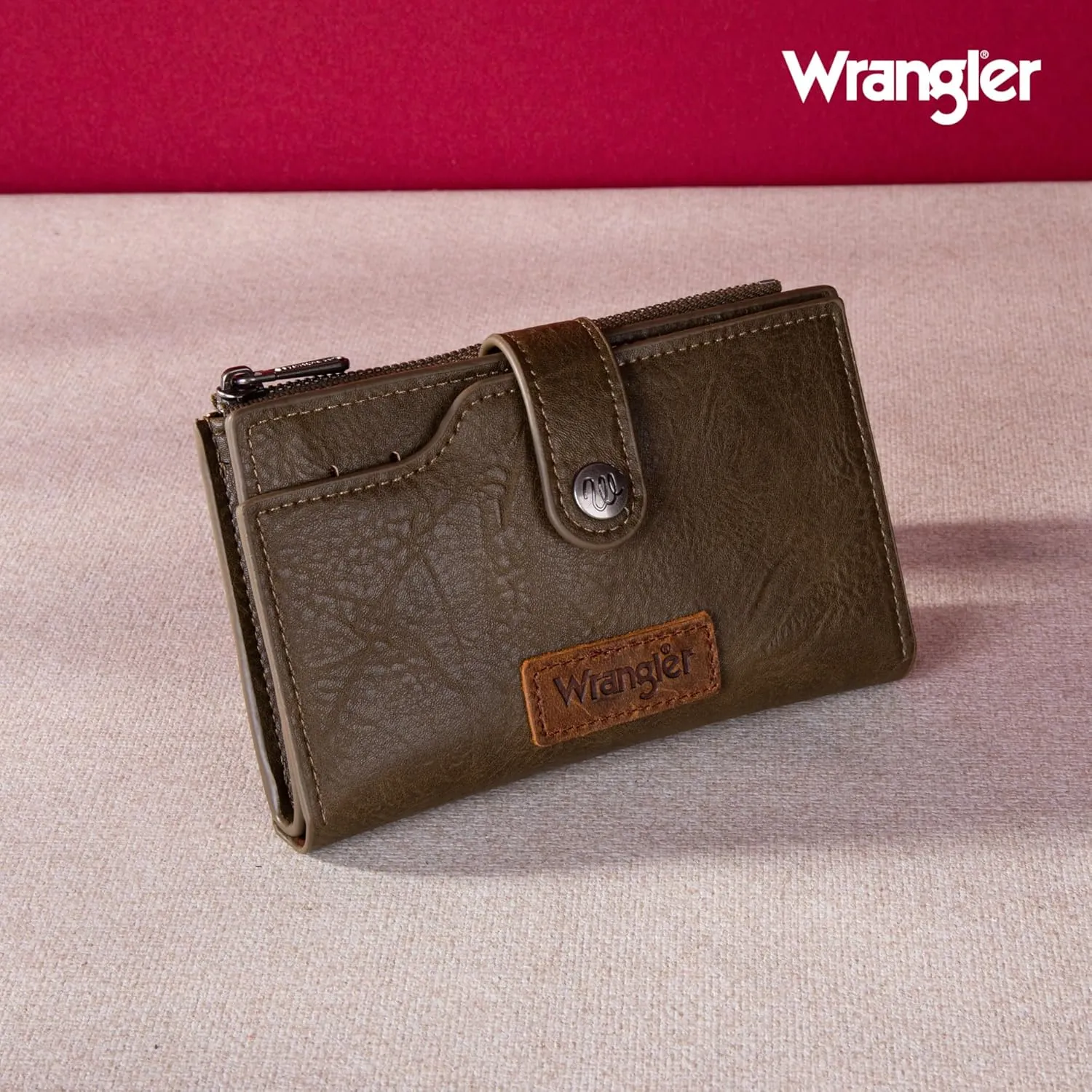 Wrangler Wallets for Women Slim Bifold Credit Card Holder