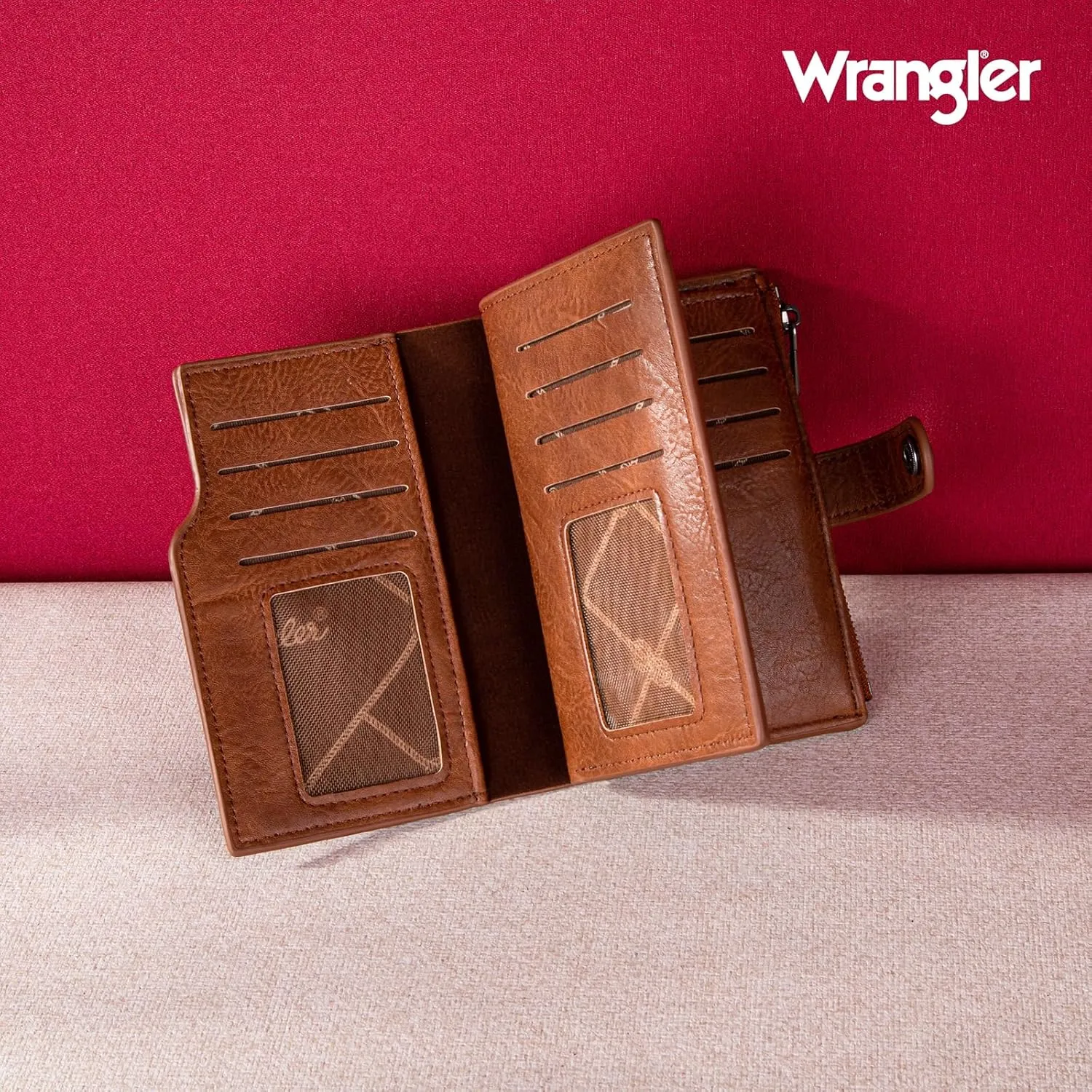 Wrangler Wallets for Women Slim Bifold Credit Card Holder
