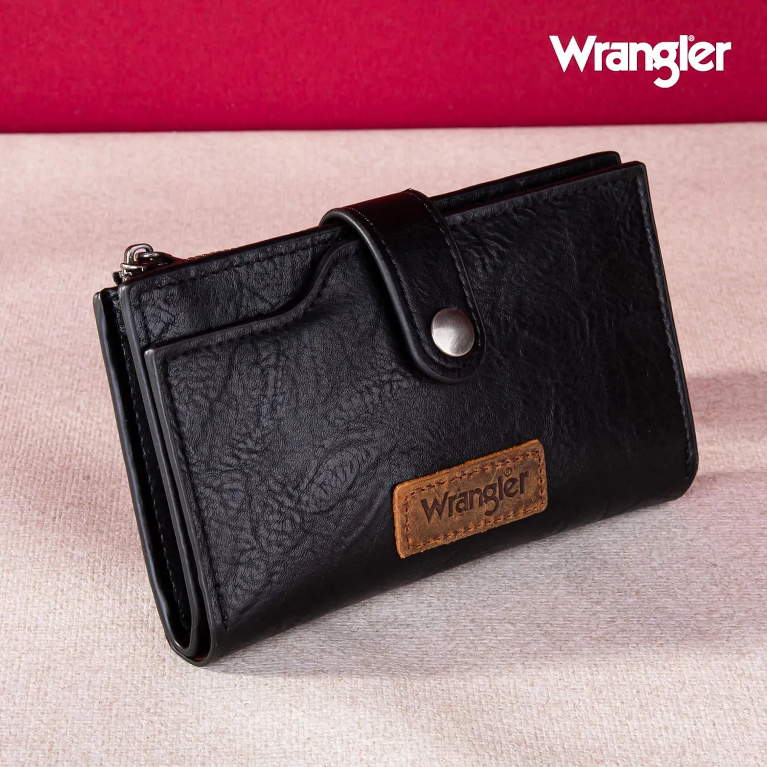 Wrangler Wallets for Women Slim Bifold Credit Card Holder