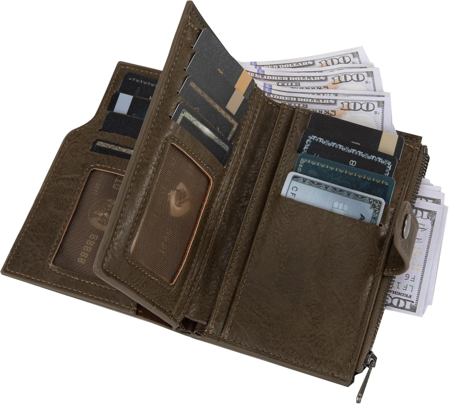 Wrangler Wallets for Women Slim Bifold Credit Card Holder