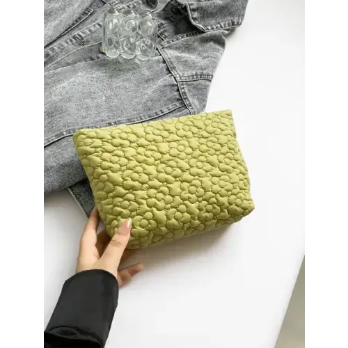 Yeppi Flower Texture Polyester Clutch Bags for Effortless Style