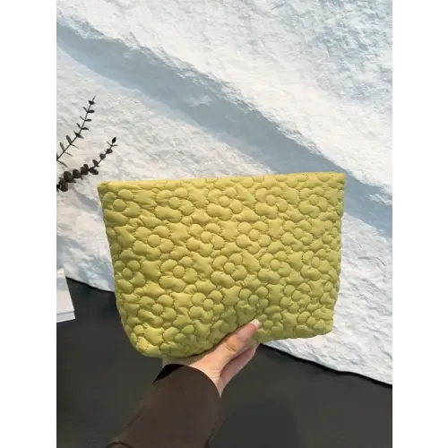 Yeppi Flower Texture Polyester Clutch Bags for Effortless Style