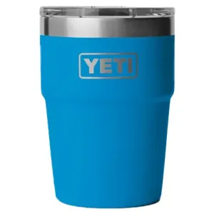 Yeti Rambler 16oz Stackable Cup with Magslider Lid - Big Wave Blue