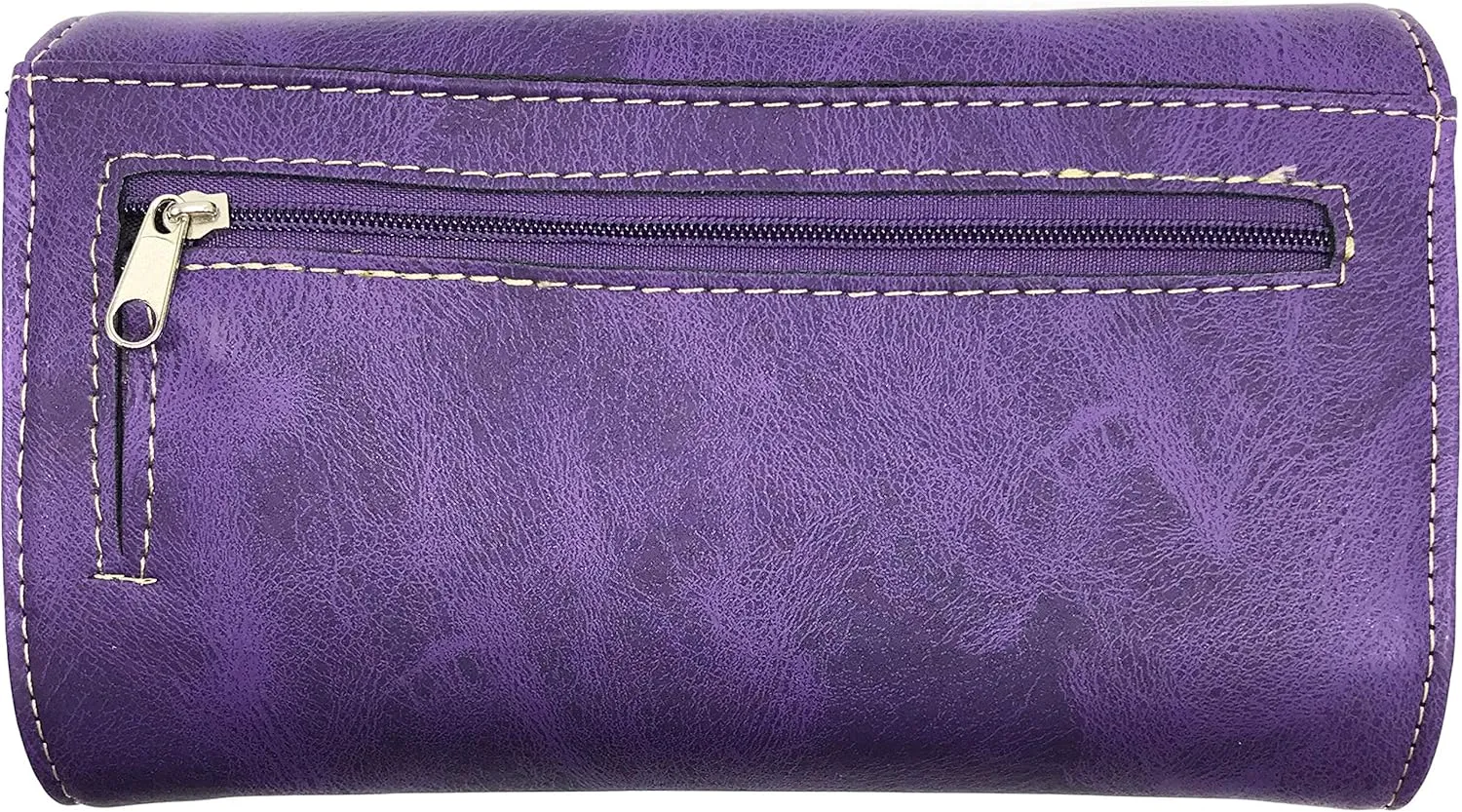 Zelris Butterfly Flower Season Embroidery Women Crossbody Wrist Trifold Wallet