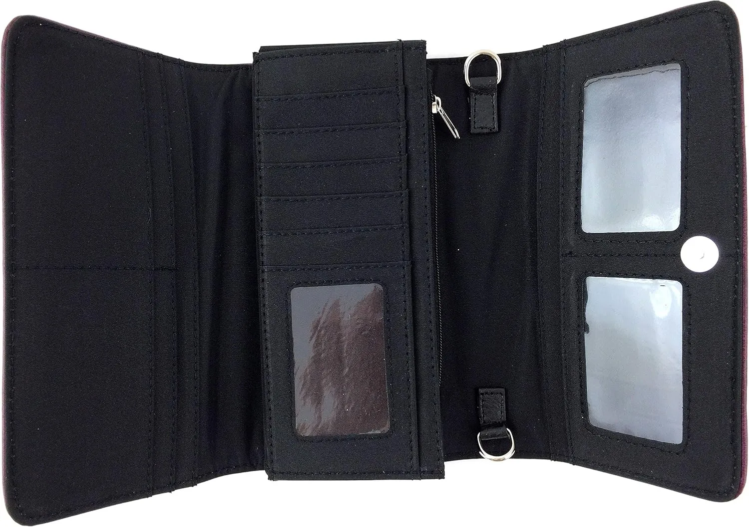 Zelris Camouflage Shine Glow Cross Wings Women Conceal Carry Handbag with Wallet
