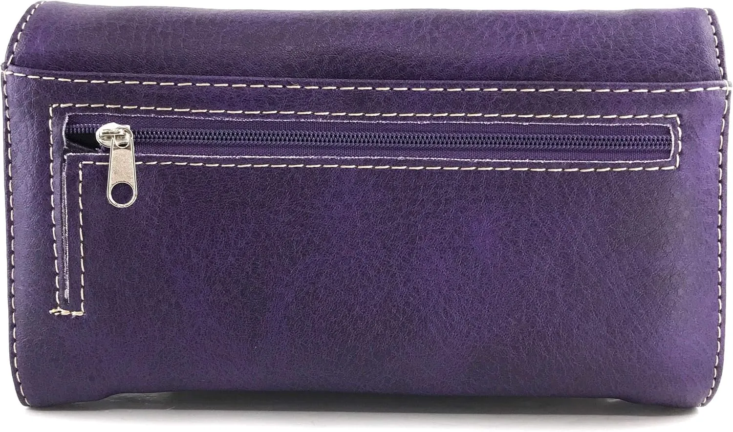 Zelris Spring Bloom Western Concho Women Crossbody Wrist Trifold Wallet