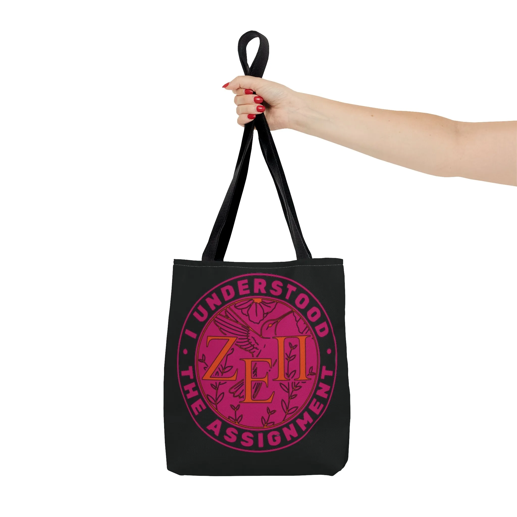 Zeta Epsilon Pi "I Understood the Assignment" Tote Bag (Black)